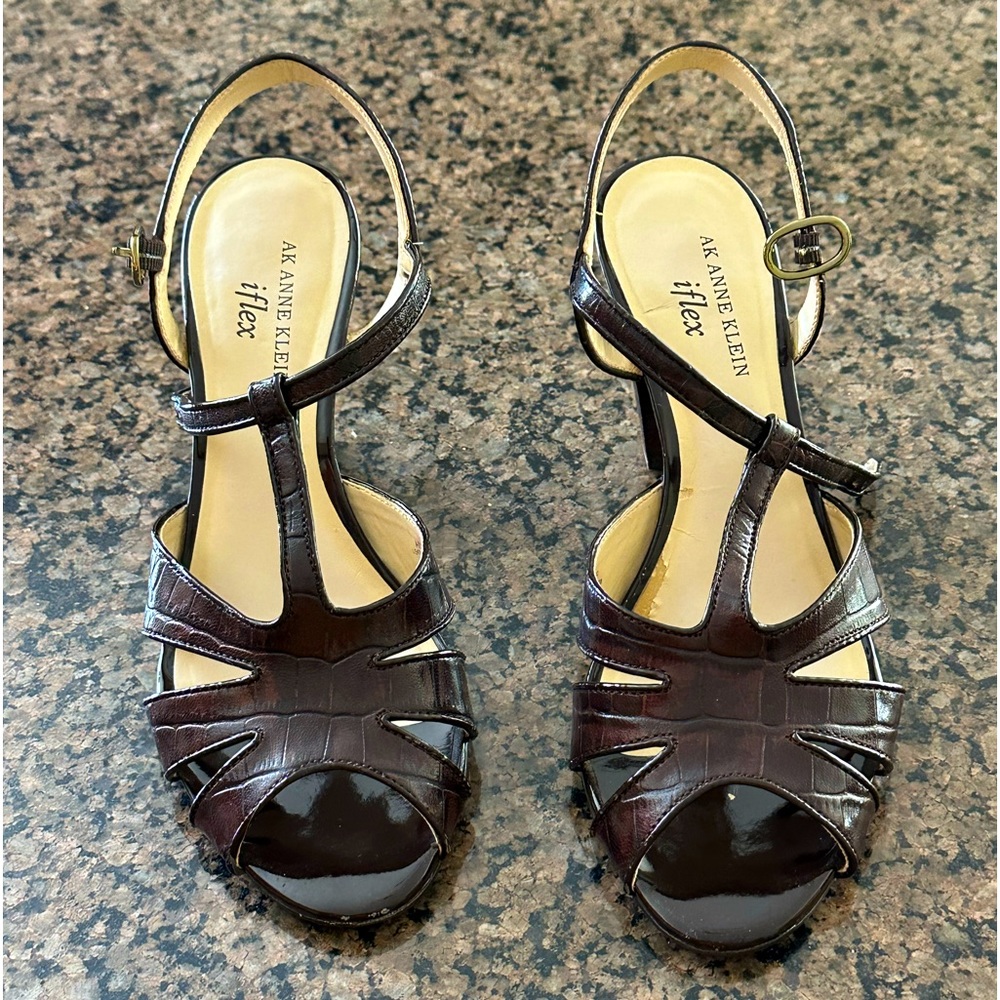 Brown pumps- open toe